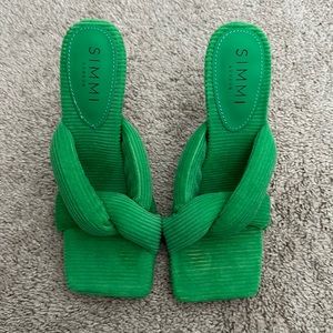 Simmi green heels